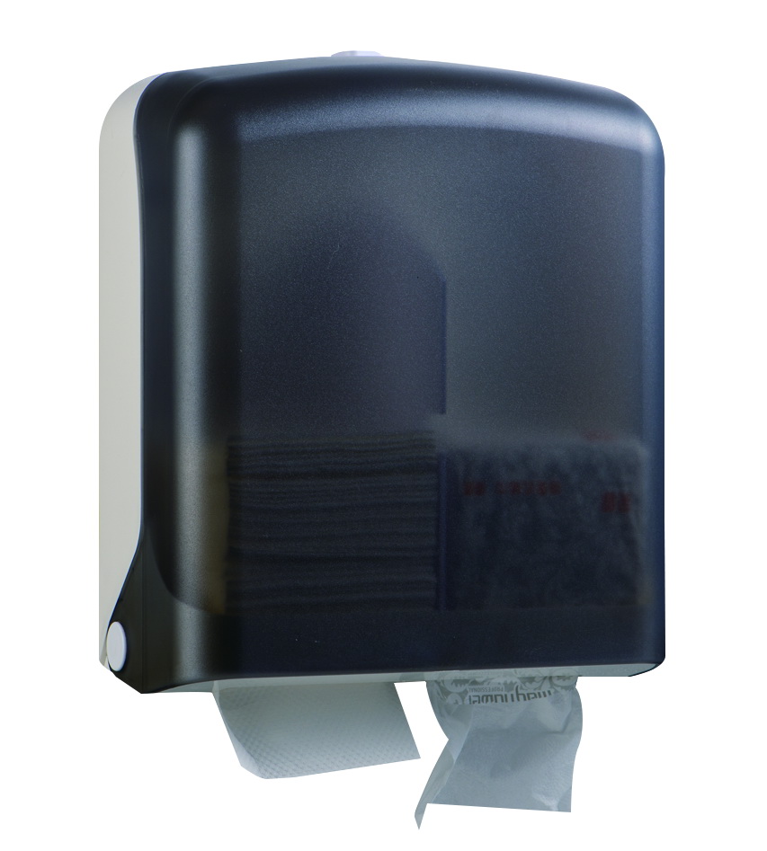 多功能紙巾架-透明   Interfold hand towel dispenser