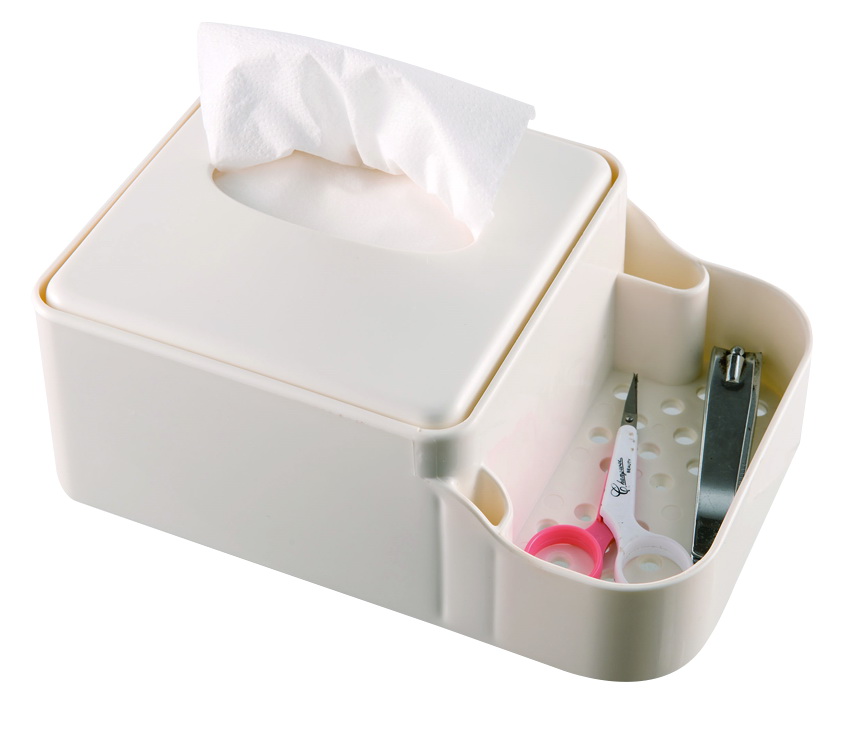  節能餐巾紙盒-桌上型(白)         9\" Napkin dispenser